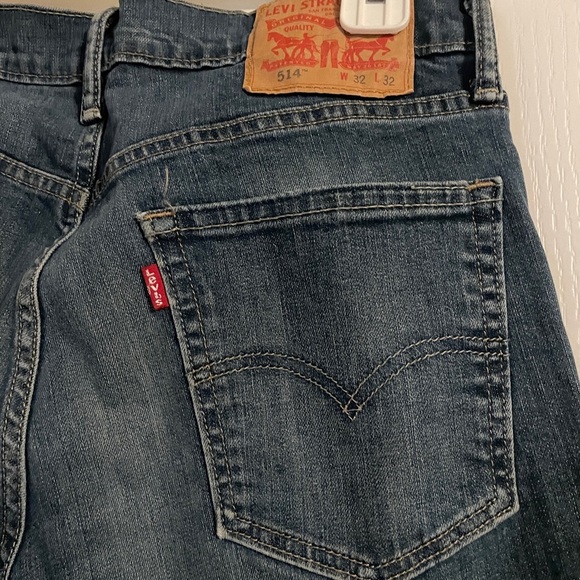 Levi’s Y2K Men’s Straight Leg 514 Medium Wash Jeans Size 32x32 Basic Relaxed - Picture 3 of 9